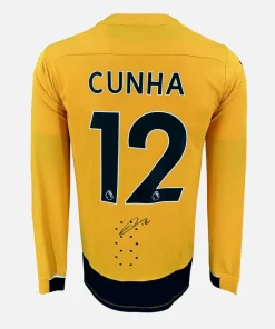 Matheus Cunha Signed Wolves Shirt 2022-23 Home [12]