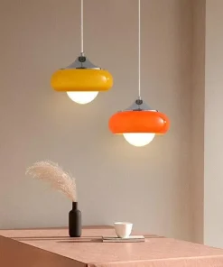 Starburst Retro Glass & Chrome LED Pendant Lights