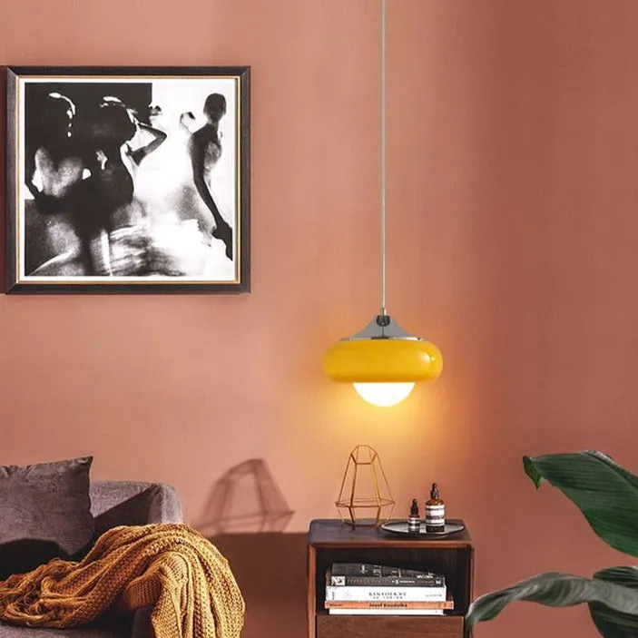 Starburst Retro Glass & Chrome LED Pendant Lights - Image 2