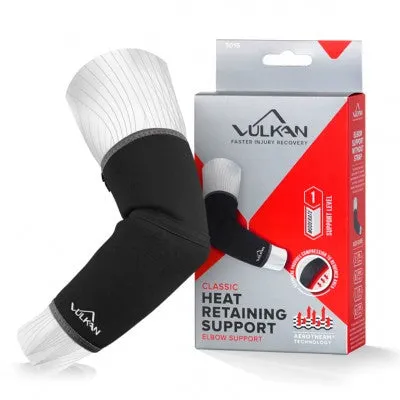 VULKAN NEOPRENE HEATED ELBOW SUPPORT - BLACK