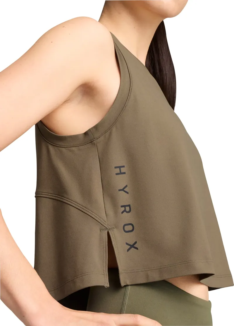 Puma X HYROX Cloudspun Womens Training Vest Tank Top - Green - Image 3