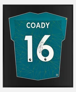 Framed Conor Coady Signed Shirt, Wolverhampton Wanderers [Lite]