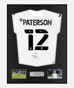 Framed Jamie Paterson Signed Swansea City Shirt 2022-23 Home [Classic]