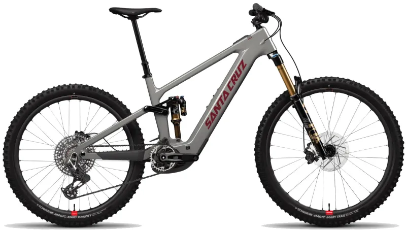 Santa Cruz Vala MX CC X0 AXS Reserve Electric Mountain Bike 2025 - Gloss Grey
