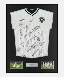 Framed Squad Signed Swansea City Shirt Home [Classic]