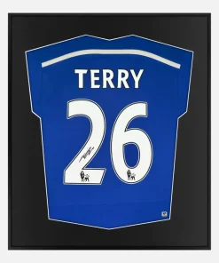Framed Terry Signed Shirt, Chelsea 2014-15 Home [Lite]