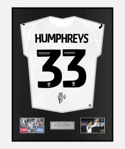 Framed Bashir Humphreys Signed Swansea City Shirt Home [Classic]