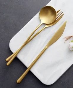 Stein Gold Finish Stainless Steel Flatware