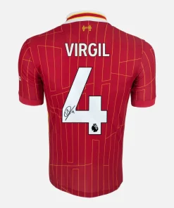 Virgil Van Dijk Signed Liverpool Shirt 2024-25 Home [4]