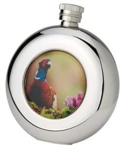 Bisley 4.5oz Round Stainless Steel Hip Flask