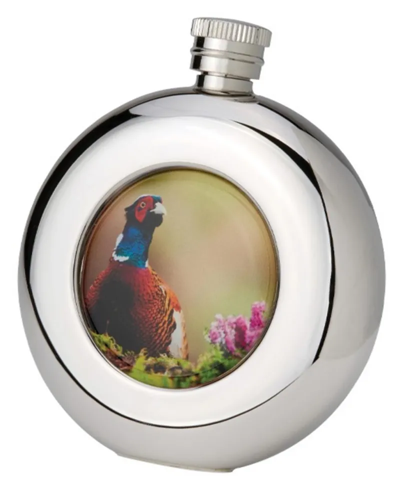 Bisley 4.5oz Round Stainless Steel Hip Flask