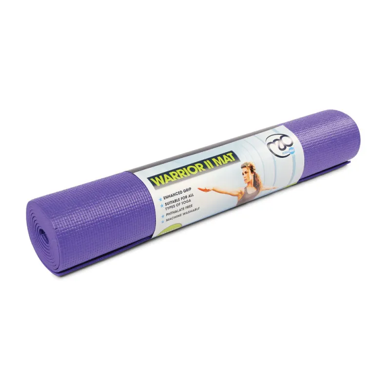 FIT MAD WARRIOR YOGA MAT PURPLE 4MM