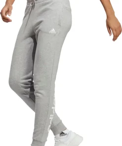 adidas Essentials Linear French Terry Womens Cuffed Joggers - Grey