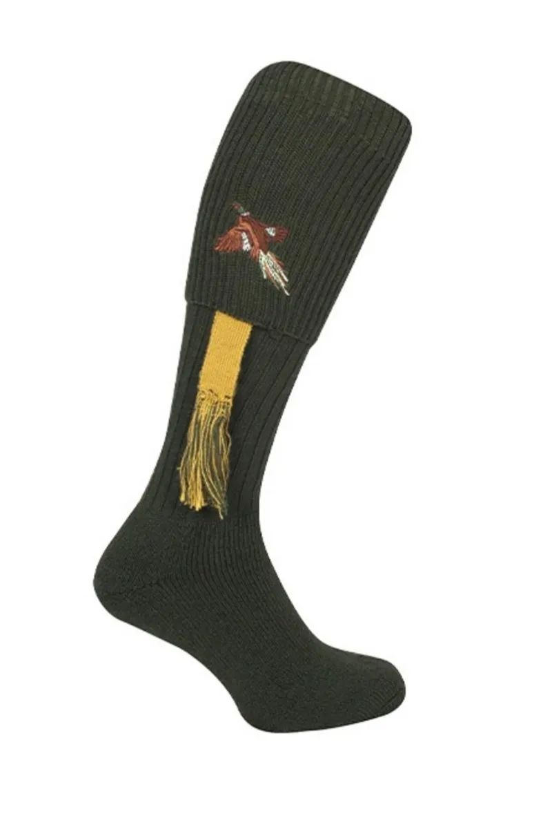 Bisley Embroidered Pheasant Stockings 8-11 - Image 2