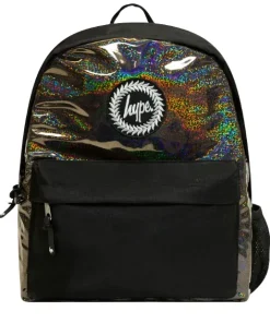 Hype Black Glitter Badge Backpack