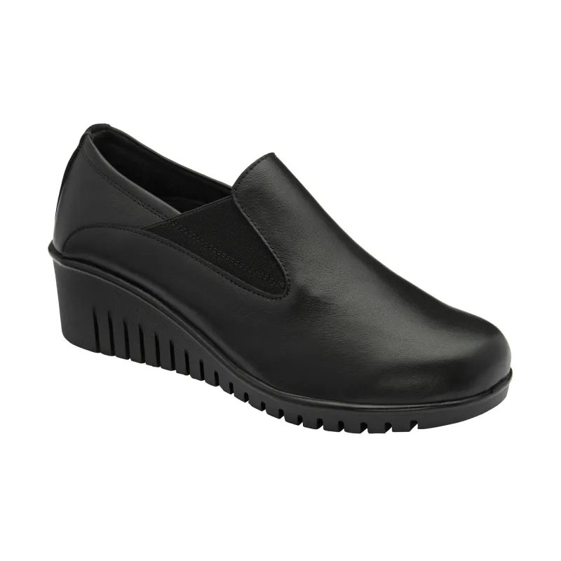 Lotus Womens Delmar Shoe Black Leather