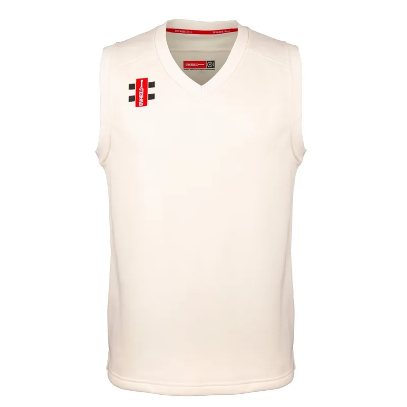 GRAY NICHOLLS JUNIOR PRO PERFORMANCE CRICKET SLIPOVER IVORY