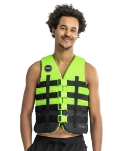 JOBE MENS 4 BUCKLE LIFE VEST - LIME