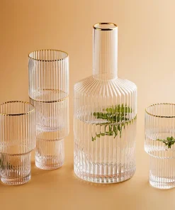 Jules Ripple Carafe and Glass Set