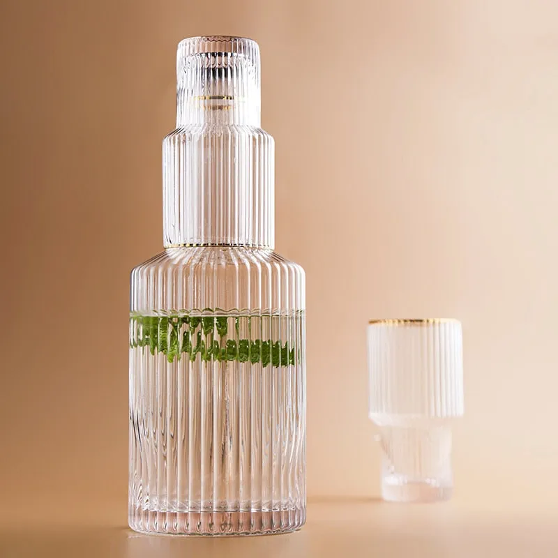 Jules Ripple Carafe and Glass Set - Image 2