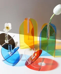 Duo Stem Acrylic Accent Vase