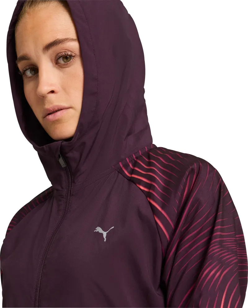 Puma Favourite Velocity Woven Womens Running Jacket - Purple - Image 3