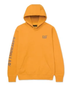 Caterpillar Trademark Banner Hooded Sweatshirt Yellow