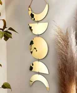 Moon Phase Mirror Wall Accent