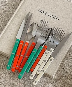 Skol Retro Flatware in Brushed Stainless Steel