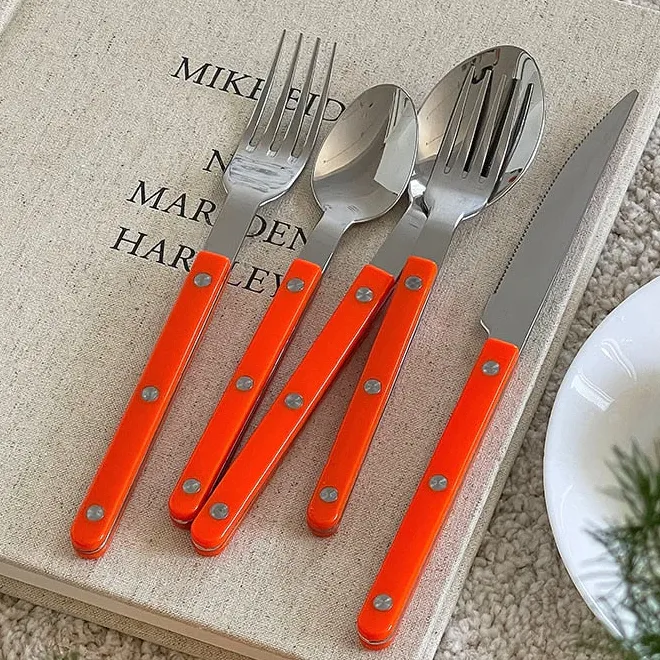 Skol Retro Flatware in Brushed Stainless Steel - Image 3