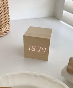 Wood O'clock Bamboo Digital Desk Clock