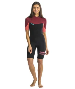 JOBE WOMENS SOFIA SHORTY LEGSUIT 3/2MM - ROSE PINK