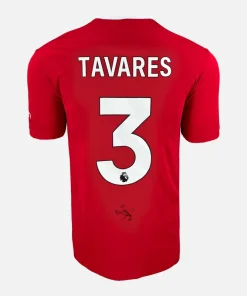 Nuno Tavares Signed Nottingham Forest Shirt Red Home [3]