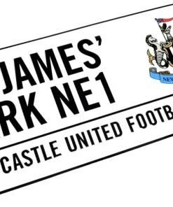 Newcastle United Metal Street Sign