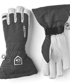 HESTRA MENS ARMY LEATHER SKI GLOVE - GREY