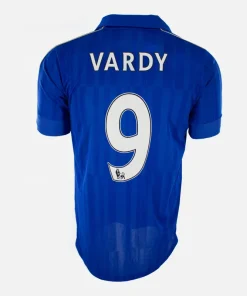2016-17 Leicester City Home Shirt Vardy 9 [Perfect] S