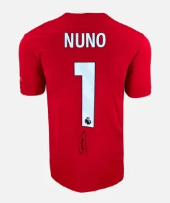 Nuno Espírito Santo Signed Nottingham Forest Shirt Red Home [1]