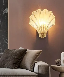 Sea Shell Glass LED Wall Sconce