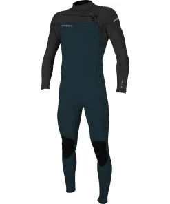 ONEILL MENS HAMMER 3/2MM CHEST ZIP FULL WETSUIT SLATE/BLACK