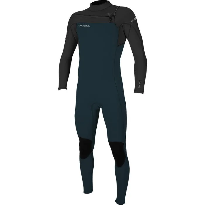 ONEILL MENS HAMMER 3/2MM CHEST ZIP FULL WETSUIT SLATE/BLACK