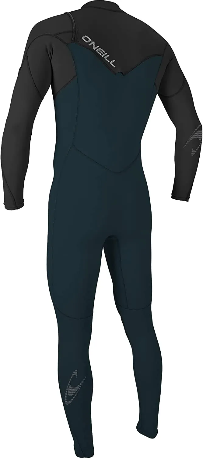 ONEILL MENS HAMMER 3/2MM CHEST ZIP FULL WETSUIT SLATE/BLACK - Image 2