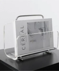Ghost Silhouette Acrylic Magazine Rack & Portable Bookcase