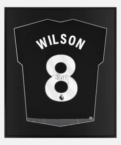 Framed Harry Wilson Signed Shirt, Fulham Black Third away [Lite]