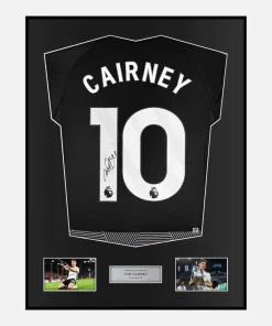 Framed Tom Cairney Signed Fulham Shirt 2023-24 Third away [Classic]