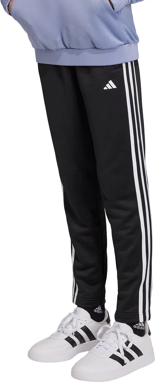 adidas Essentials AeroReady 3 Stripes Junior Training Joggers - Black