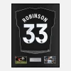 Framed Antonee Robinson Signed Fulham Shirt 2023-24 Third away [Classic]