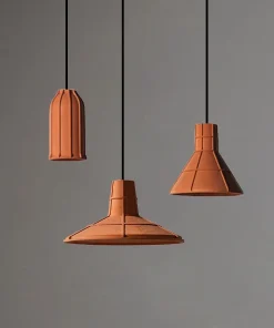 Terracotta Hut Cement Pendant LED Light