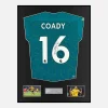 Framed Conor Coady Signed Wolves Shirt 2022-23 Away [Classic]