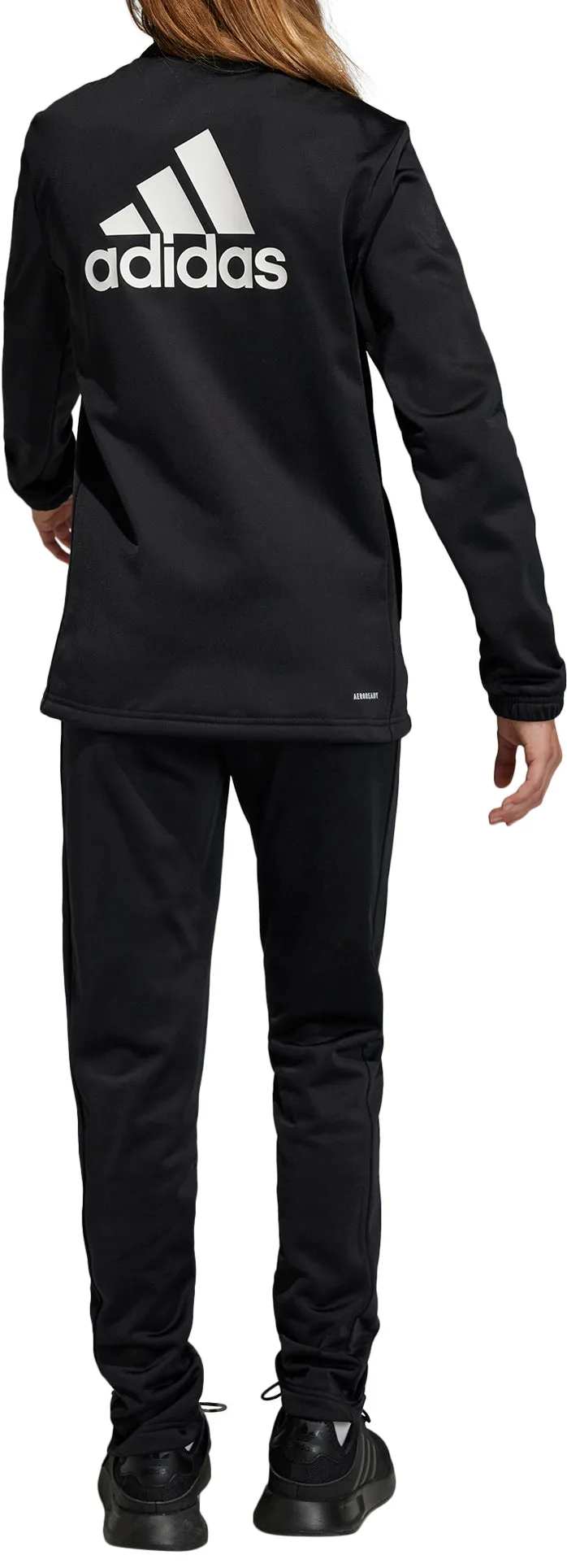 adidas Essentials Big Logo Junior Tracksuit - Black - Image 2