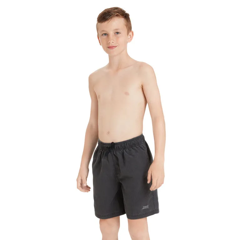 ZOGGS BOYS MOSMAN WASHED 15' SHORT - CHARCOAL - Image 2